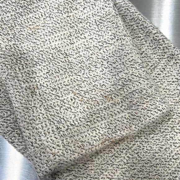 ALICE + OLIVIA Pants Womens 4 Cream Black Textured Tweed Knit Slim Trouser NWT - Picture 8 of 8